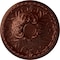 Ekena Millwork Tristan Ceiling Medallion (Fits Canopies up to 6 1/4"), 32 3/8"OD x 3 1/2"P, Antique Copper CM32TNACS - alternate 1